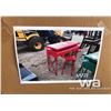 Image 2 : TRACTOR BISTRO TABLE & 2 SWIVEL STOOLS