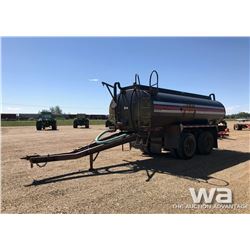 1992 CHASSIS T/A PUP TANK TRAILER FOR PARTS