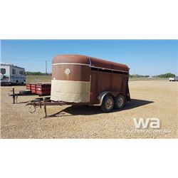 1980 BERGEN T/A STOCK TRAILER