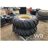 Image 1 : (2) SAMSON 16.9-24 TRACTOR  TIRES & RIMS