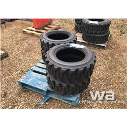 (4) 10X16.5 12PLY SKID STEER TIRES