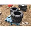 Image 1 : (4) 10X16.5 12PLY SKID STEER TIRES