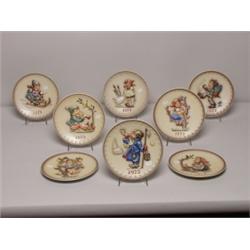 8 Goebel Hummel Collectors Annual Plates
