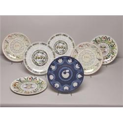 6 Wedgwood Calender Plates