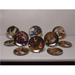 10 Knowles Norman Rockwell Plates