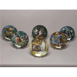 5 Knowles Bird Collector Plates