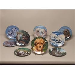 Estate Lot of 9 Wildlife Collectors Plates