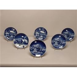 Estate Lot of 6 Sorrina Porcelain Plates