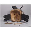 Image 2 : Native Carved Cedar Articulated Mask