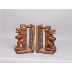 Pair Native West Coast Bookends