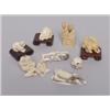 Image 1 : Collection of 9 Carved Ivory Figures