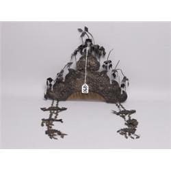 Indonesian Silver Incised Hiarpiece