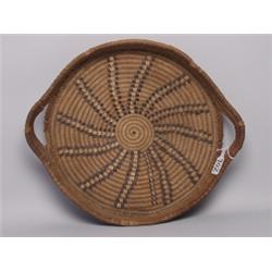Salish Lytton Circular Handled Tray
