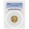Image 1 : 1854 $3 Indian Princess Head Gold Coin PCGS AU50