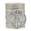 Image 1 : Roll of (20) Assorted Date Walking Liberty Half Dollar Coins Circulated