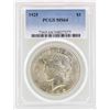 Image 1 : 1925 $1 Peace Silver Dollar Coin PCGS MS64