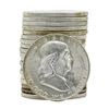 Image 1 : Roll of (20) 1953-D Brilliant Uncirculated Franklin Half Dollar Coins