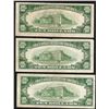 Image 2 : Lot of (3) 1934D $10 Silver Certificate Notes