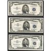 Image 1 : Lot of (3) 1953A $5 Silver Certificate Notes