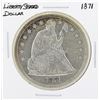 1871 $1 Seated Liberty Silver Dollar Coin