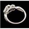 Image 3 : 14KT White Gold 1.00 ctw Diamond Ring