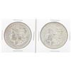 Lot of (2) 1890 $1 Morgan Silver Dollar Coins
