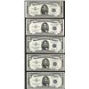 Image 1 : Lot of (5) 1953 $5 Silver Certificate Notes