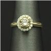 14KT Yellow Gold 0.90 ctw Natural Brilliant Round Cut Diamond Solitaire Engageme