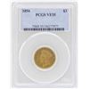 1854 $3 Indian Princess Head Gold Coin PCGS VF35