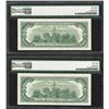 Image 2 : (2) Consecutive 1966A $100 Legal Tender Notes PMG Choice About Uncirculated 58