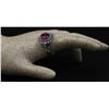 Image 3 : 14KT White Gold 2.59 ctw Oval Cut Rubellite and Diamond Anniversary Band Ring