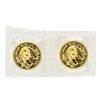 Image 1 : Lot of (2) 1986 1/20 oz. Gold Panda Coins Original Sealed Package