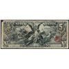 Image 1 : 1896 $5 Educational Silver Certificate Note