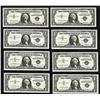 Image 1 : Lot of (8) Consecutive 1957 $1 Silver Certificate STAR Notes Uncirculated