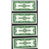 Image 2 : Cut Sheet of (4) Consecutive 1923 $1 Silver Certificate Notes