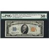 Image 1 : 1934A $10 North Africa Silver Certificate WWII Emergency Note PMG About Unc. 50E
