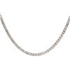 Image 1 : 18K White Gold 21.00 ctw Diamond Tennis Necklace