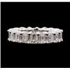 Image 1 : 14KT White Gold 7.65 ctw Diamond Eternity Band