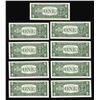 Image 2 : Lot of (9) Consecutive 1957 $1 Silver Certificate STAR Notes Uncirculated