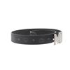 Image 2 : MCM Black Visetos Coated Canvas Saffiano Leather Claus Reversible Belt