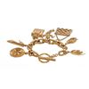 Image 3 : Chanel Vintage Gold 7 Icon Dangling Charm Bracelet