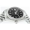Image 9 : Mens Rolex Stainless Steel Black Diamond And White Gold Beadset Datejust Wristwa