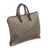Image 2 : Gucci Brown Beige Coated Canvas Monogram Portfolio Document Holder