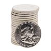 Image 1 : Roll of (20) 1963-D Brilliant Uncirculated Franklin Half Dollar Coins