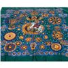 Image 2 : Hermes Blue Multicolor Silk Le Roy Soleil Scarf