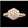 Image 2 : 0.50 ctw Diamond Ring - 14KT Rose Gold