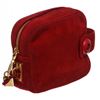 Image 3 : Prada Red Suede Button Clutch Pouch