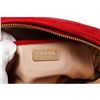 Image 8 : Prada Red Suede Button Clutch Pouch