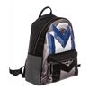 Image 2 : MCM Blue Black Coated Canvas Moonwalker Series Backpack