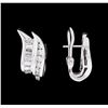 Image 2 : 1.59 ctw Diamond Earrings - 14KT White Gold